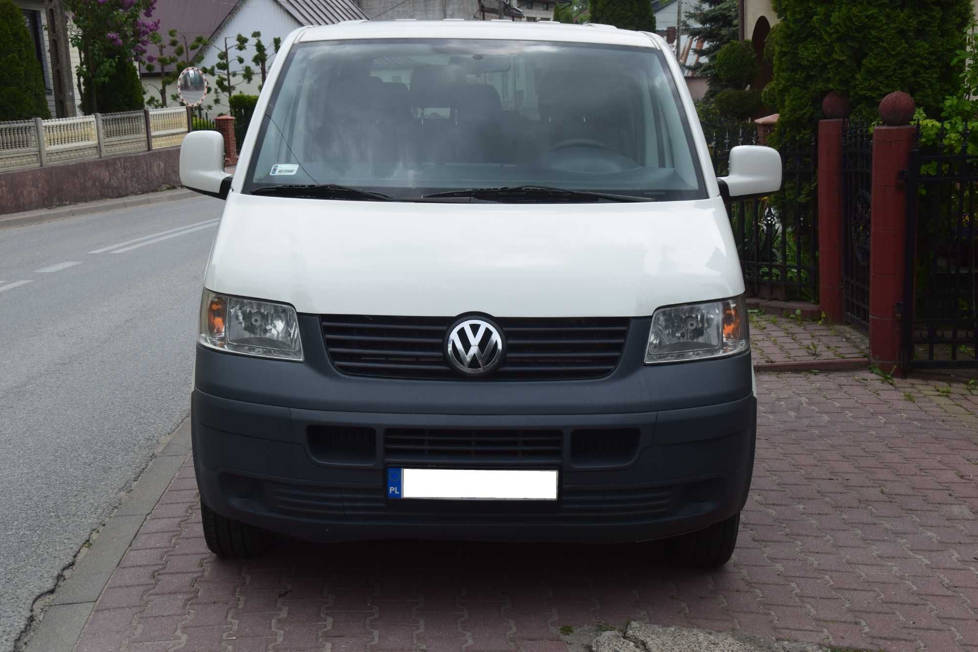 VW Transporter T5 1.9 TDI 102.KM Klima 9-osobowy