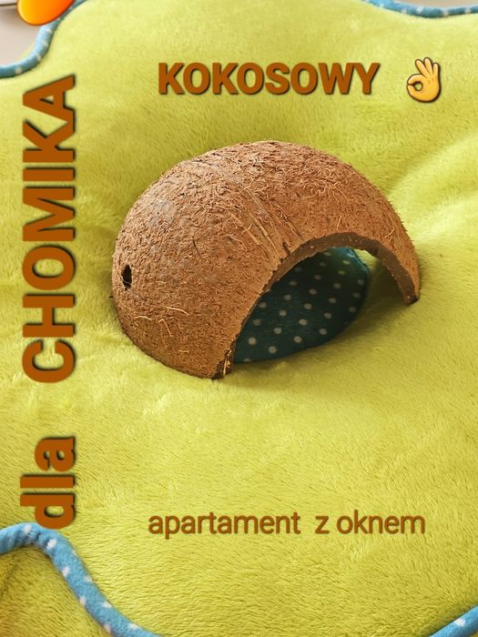 Kokosowy eko dom Apartament chomika Myszki domowego zwierzaczka Iglo