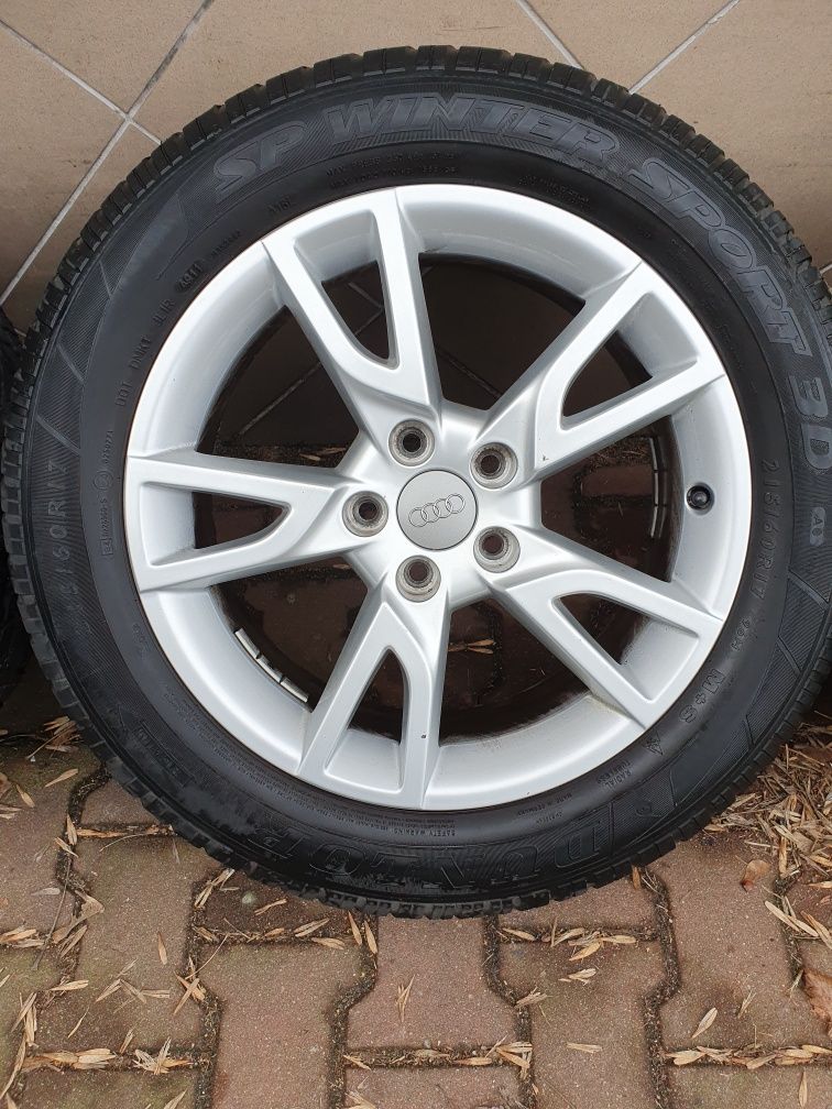 Oryginalne Felgi 17" Audi Q3 A4 Vw Passat Sharan 5x112 ET33