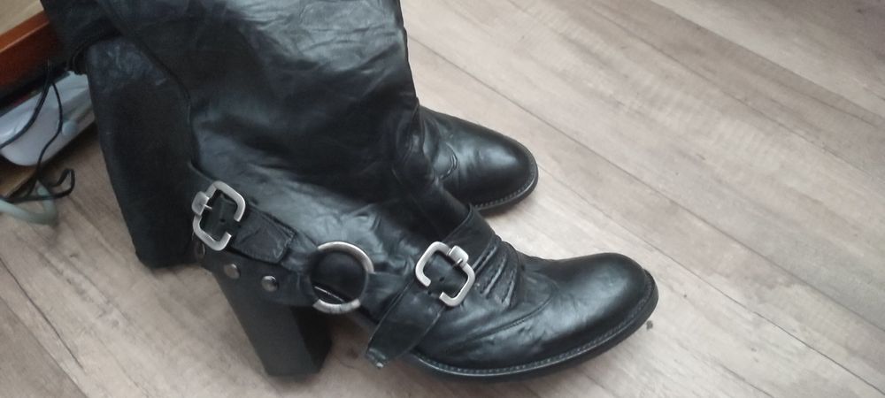 Kozaki Gino Rossi buty skórzane włoskie nowe