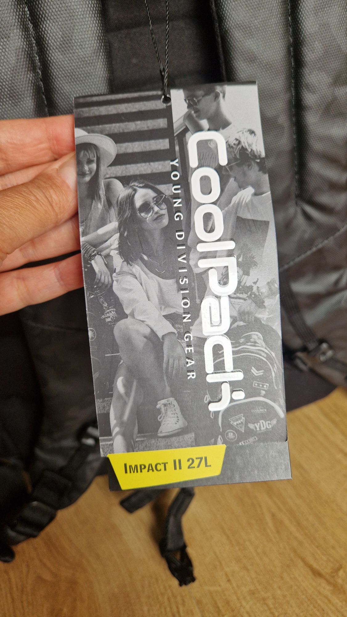 Plecak szkolny Cool Pack Impact II 27 litrów czarno szary