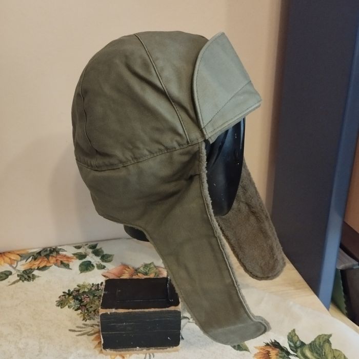 Nowa czapka pilotka khaki ocieplana