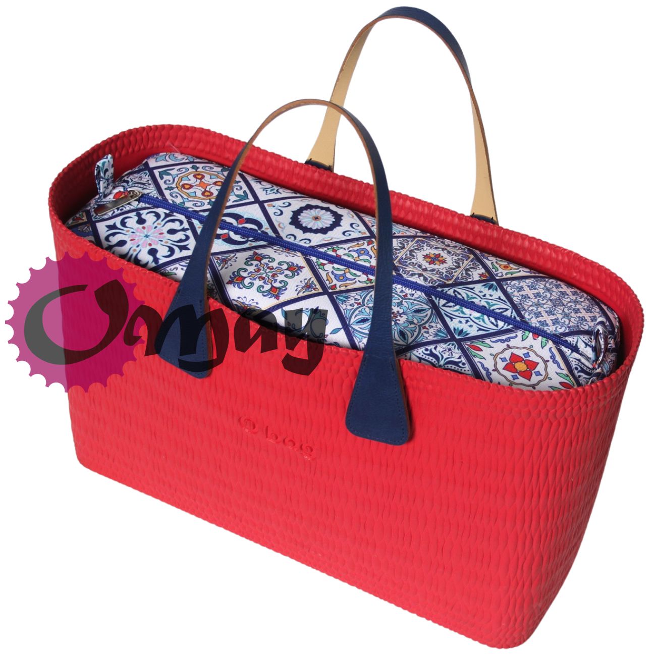 organizer do OBAG BEACH kafelki niebieskie 2 kieszenie VIP OMAY
