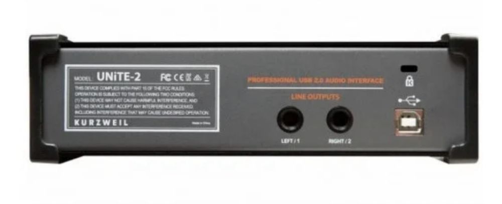 Kurzweil Unite-2 Interface de Áudio USB 2 Canais 24 bits