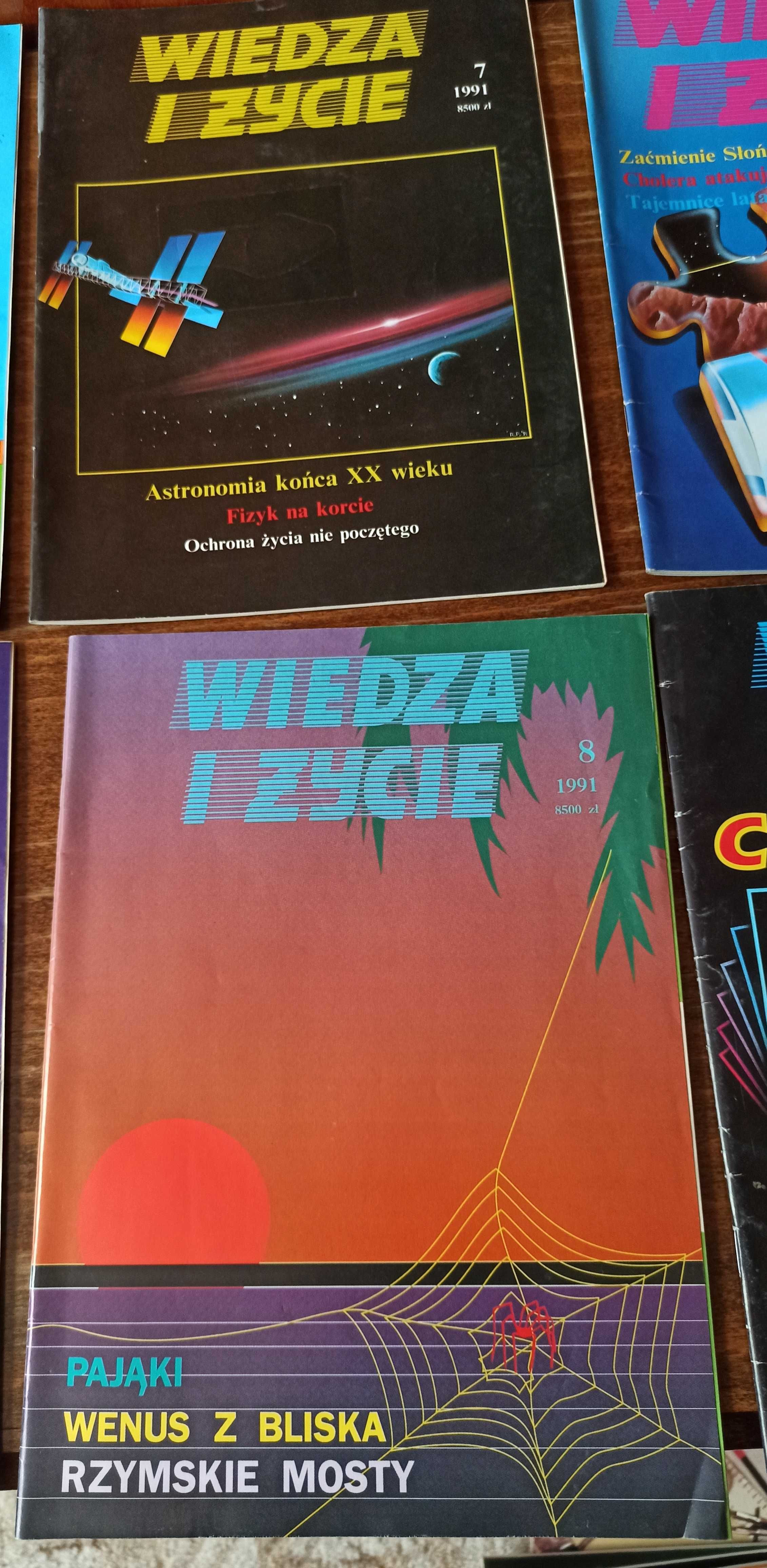 Wiedza i Życie miesięcznik z roku 1991 wszystkie zeszyty po 50 gr