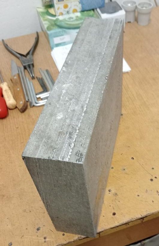 Blok aluminiowy do obróbki cnc