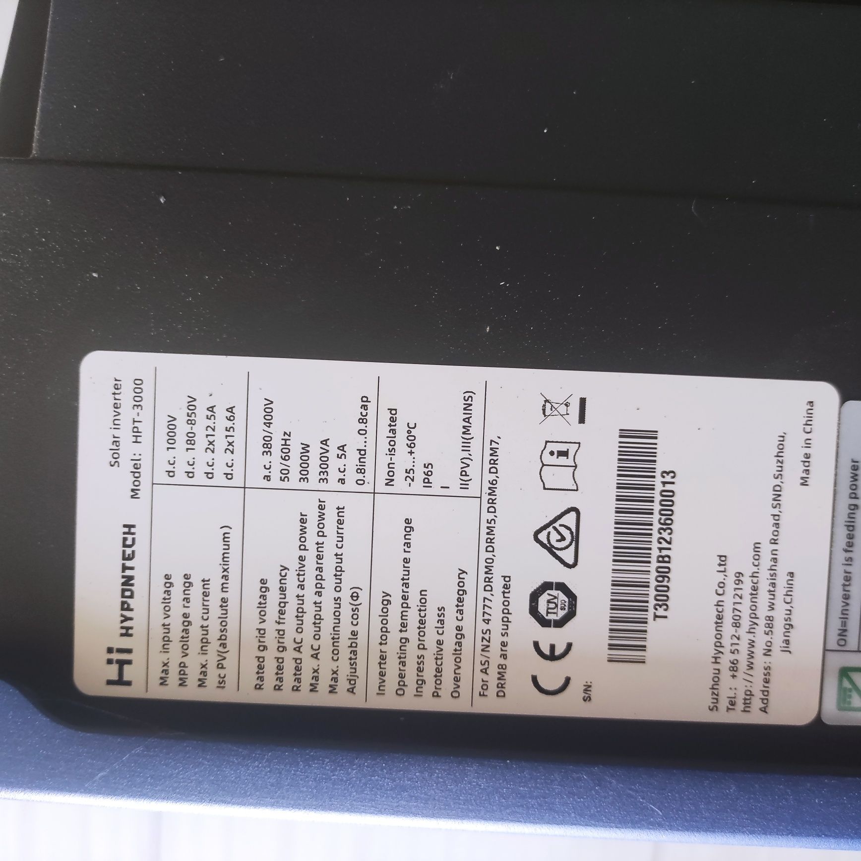 Falownik hypontech HPT 3000