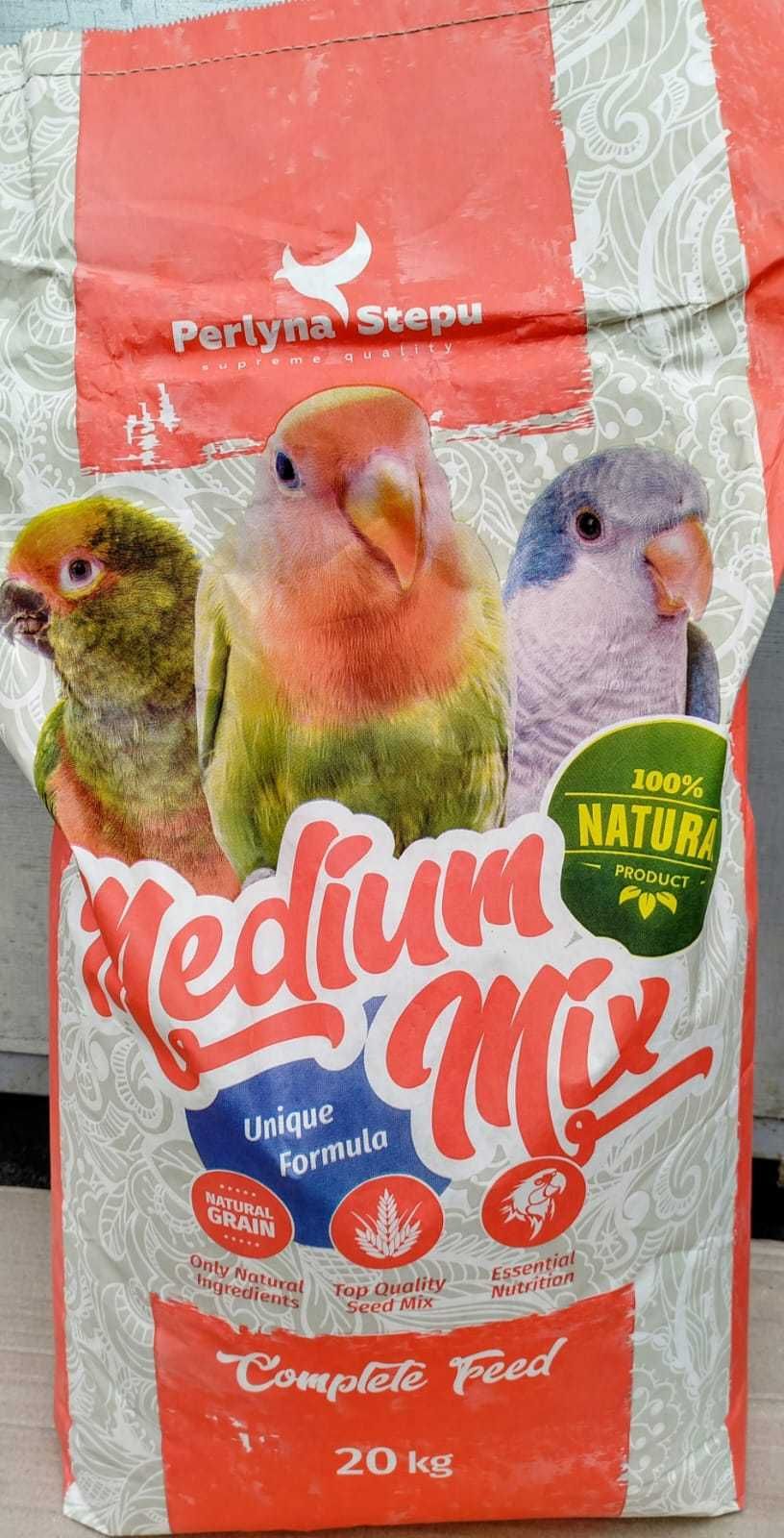Корм для нерозлучників, корелл , монахів (середніх папуг), 20кг