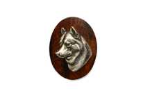 Husky syberyjski broszka clipring drewniany Art-Dog