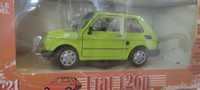 WELLY MALUCH FIAT 126P 1:21 samochód kolekcjonerski jasno zielony
