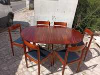 Mesa e 6 cadeiras Olaio