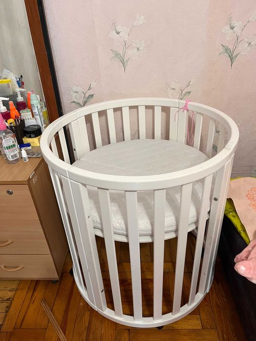 Дитяче ліжко трансформер 2в1 (кругле - овальне)