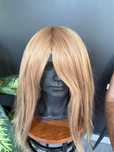 Peruka blond system z włosów naturalnych