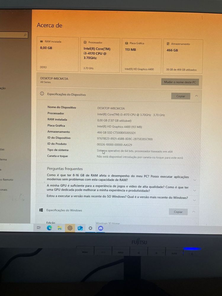Vendo torre + rato + monitor + teclado