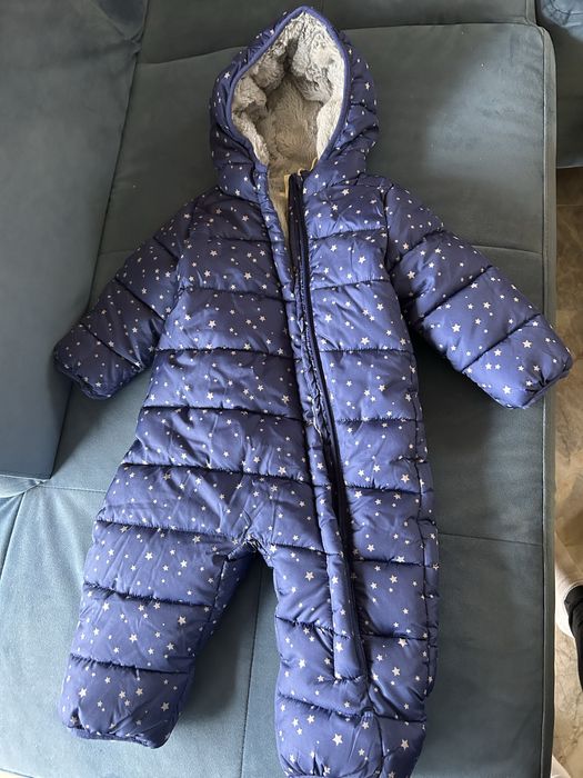 Kombinezon ocieplany zimowy futerko pajac niemowlęcy nowy okazja