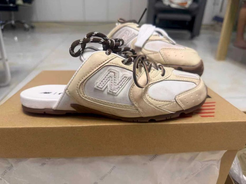 Buty damskie Mokasyny NewBalance_x_MiuMiu_530 SL Mule Beżowy R. 38