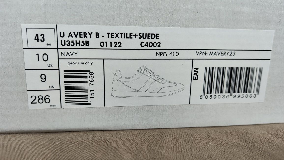 Geox Avery męskie sneakersy rozm 43