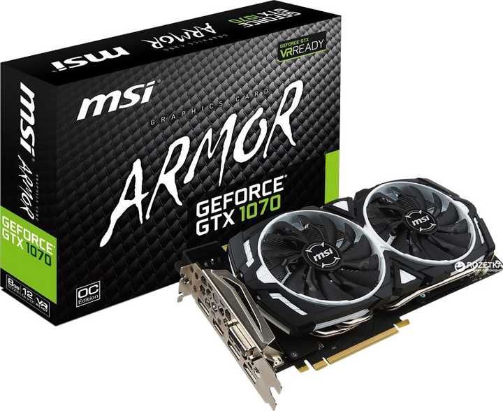 Msi Nvidia GTX Armor 1070 8Gb