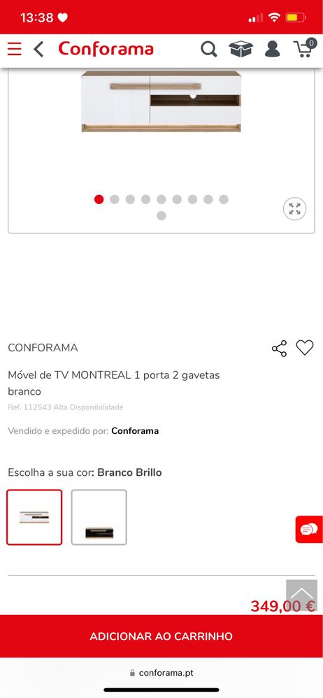 Movel de tv conforama