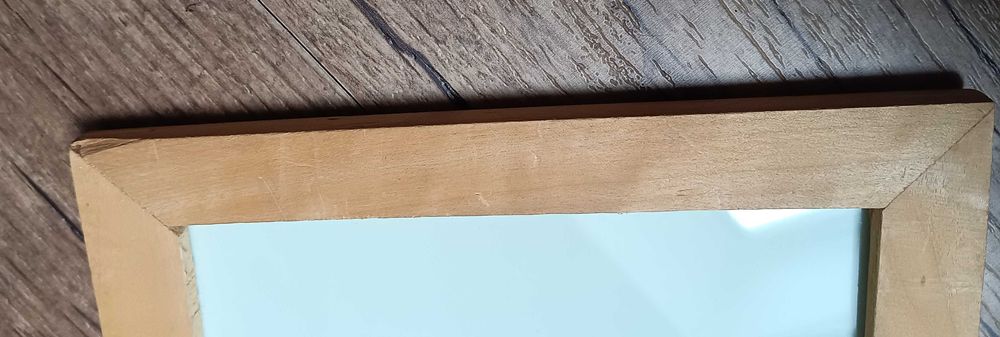 Ramka drewniana ze szkłem 17,5cm x 12,5cm
