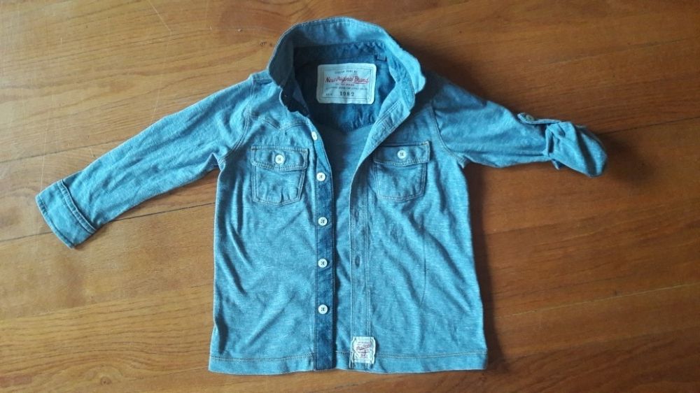 NEXT Original Brand śliczna koszula blue cotton denim r 2 - 3 l / 98