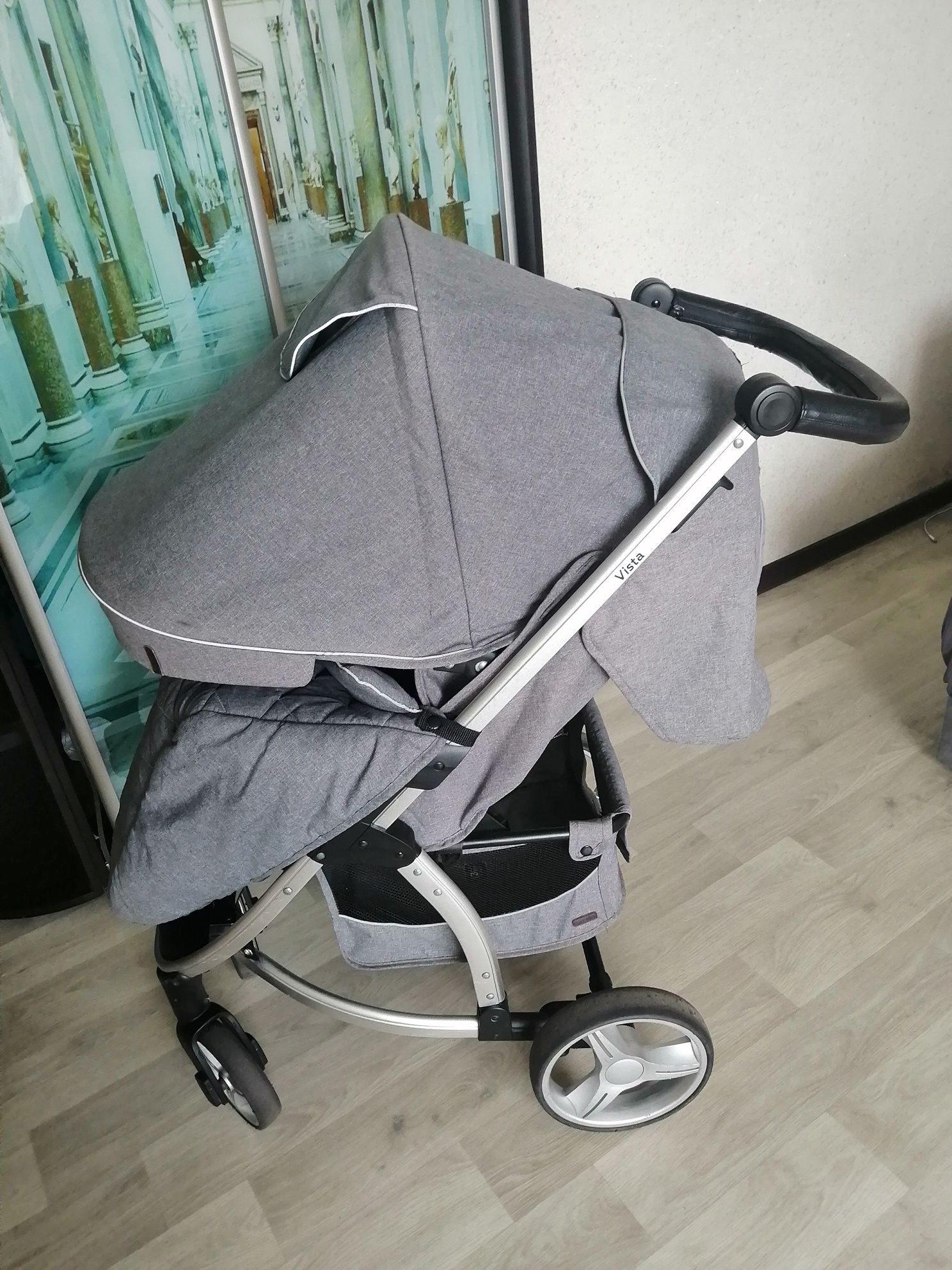 Коляска візок carrello vista сірого кольору