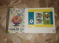 Envelope + selos Mundial Fifa Espanha 82 Naranjito edição comemorativa