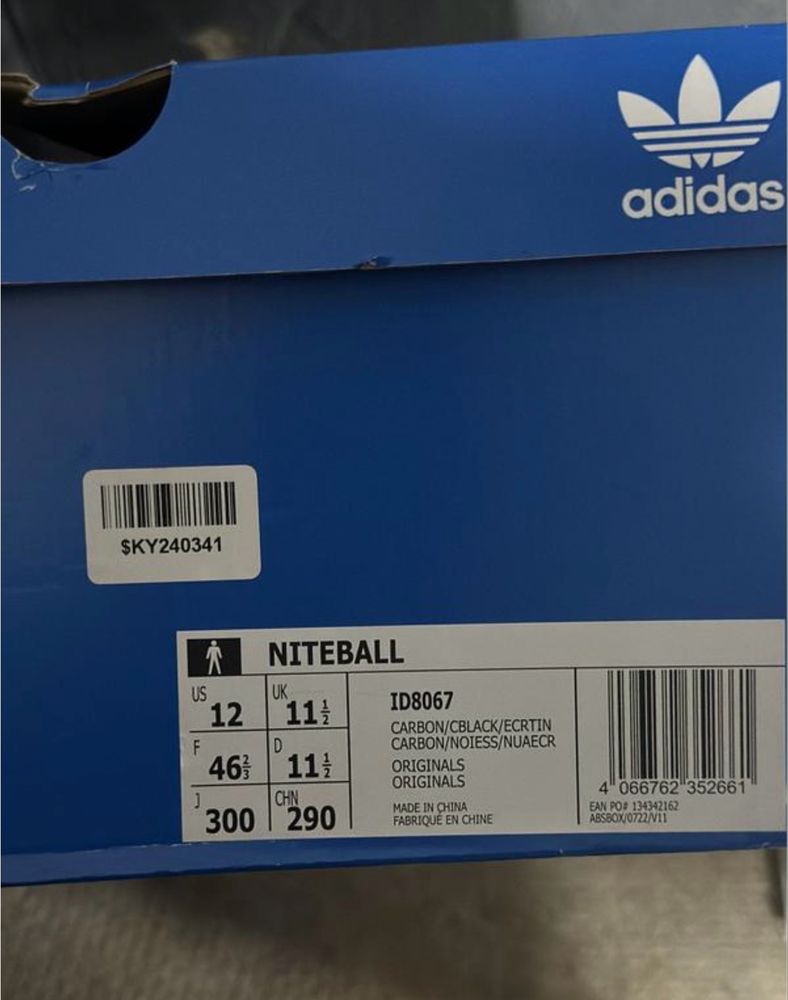 Adidas Niteball оригінал чоловічі 46 розмір