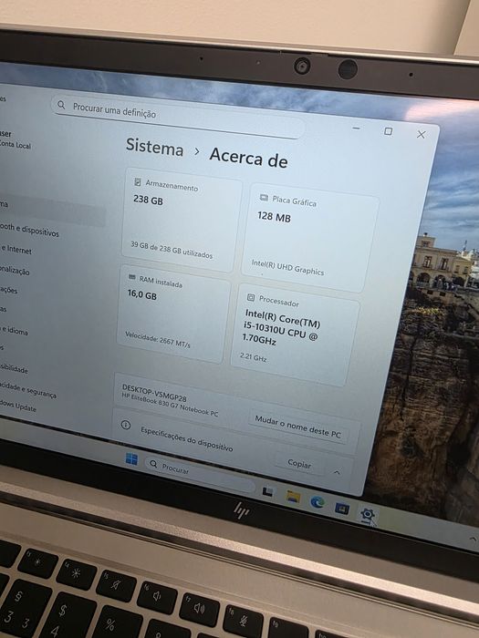 PC Portátil Hp G7 i8 10th 16gb ram