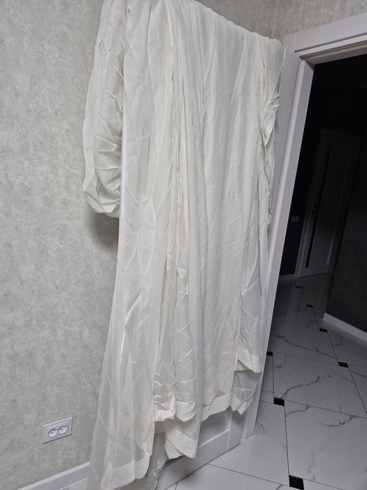 Тюль колір айворі