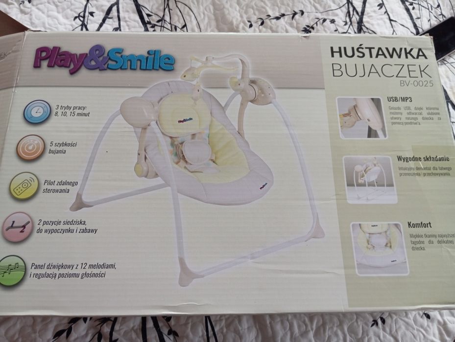 Huśtawka Bujaczek dla niemowlaka