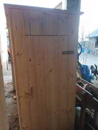 WC drewniany wychodek, kibel na działkę lub budowę