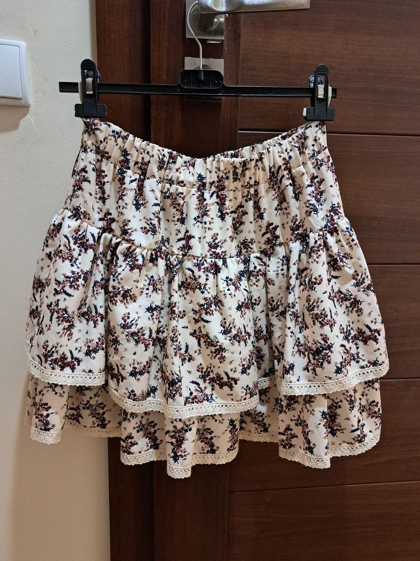 Mini spódniczka z falbanka s/m