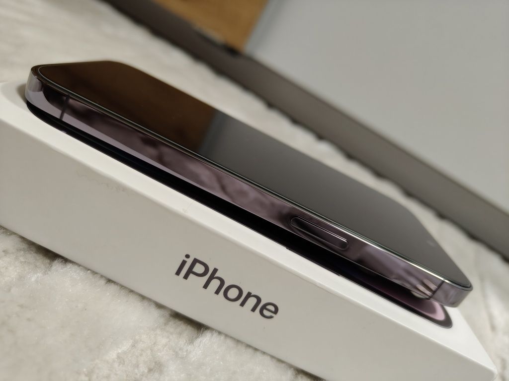 APPLE iPhone 14 Pro 256GB, Purpura, Jak Nowy, Bateria 100%, Zamienie