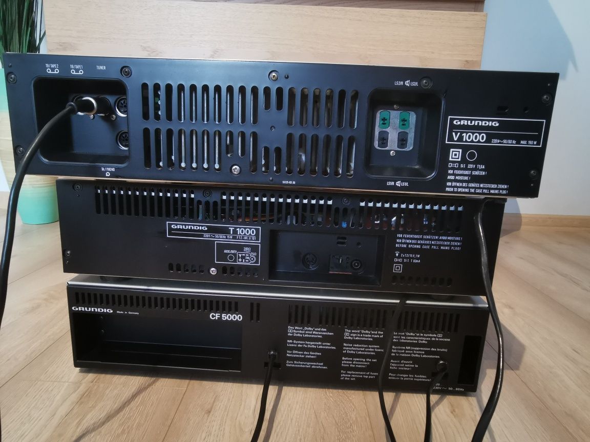 Grundig V1000 + T1000 + CF5000 - jak nowy!