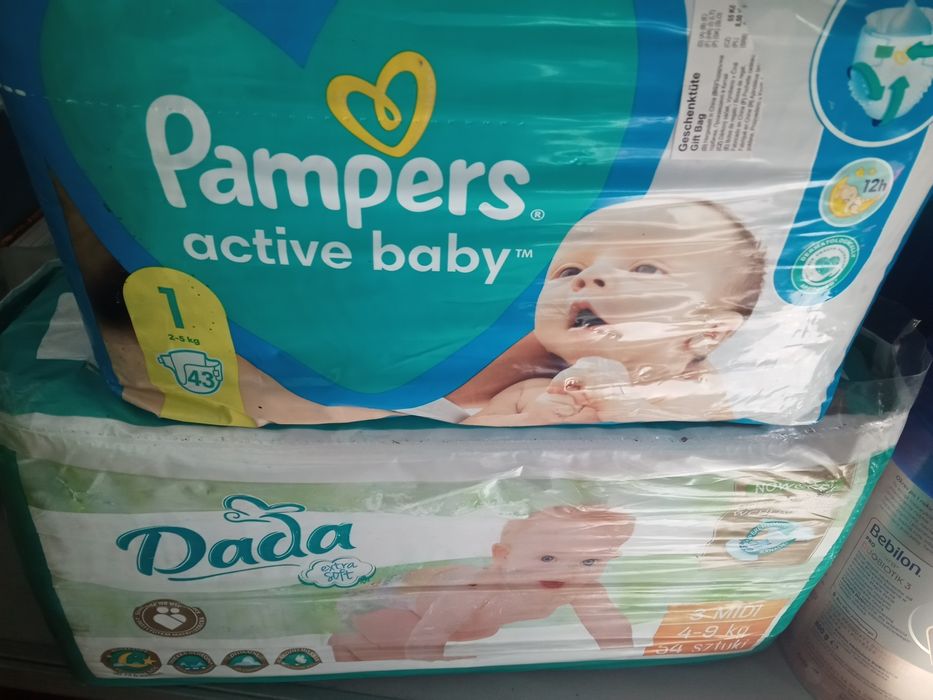 Pampersy 1 i 3 dla dziecka
