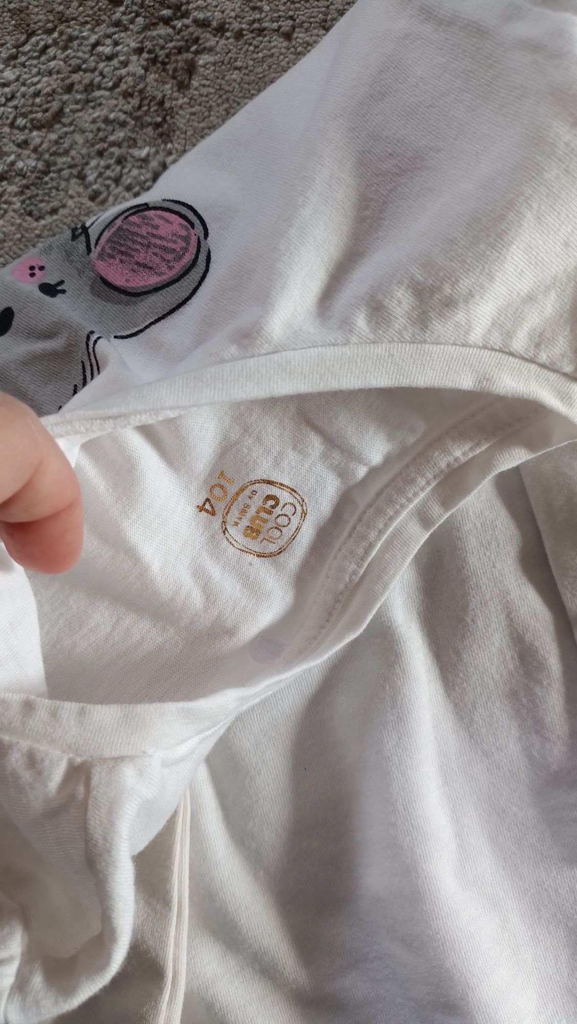 Zestaw koszulka bluzka bluzek długi rękaw r.104