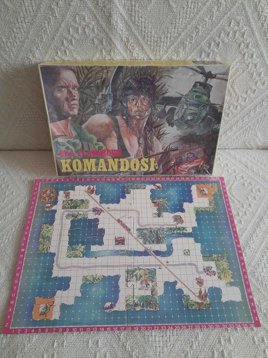 Komandosi gra planszowa z PRL lata 1988,1989