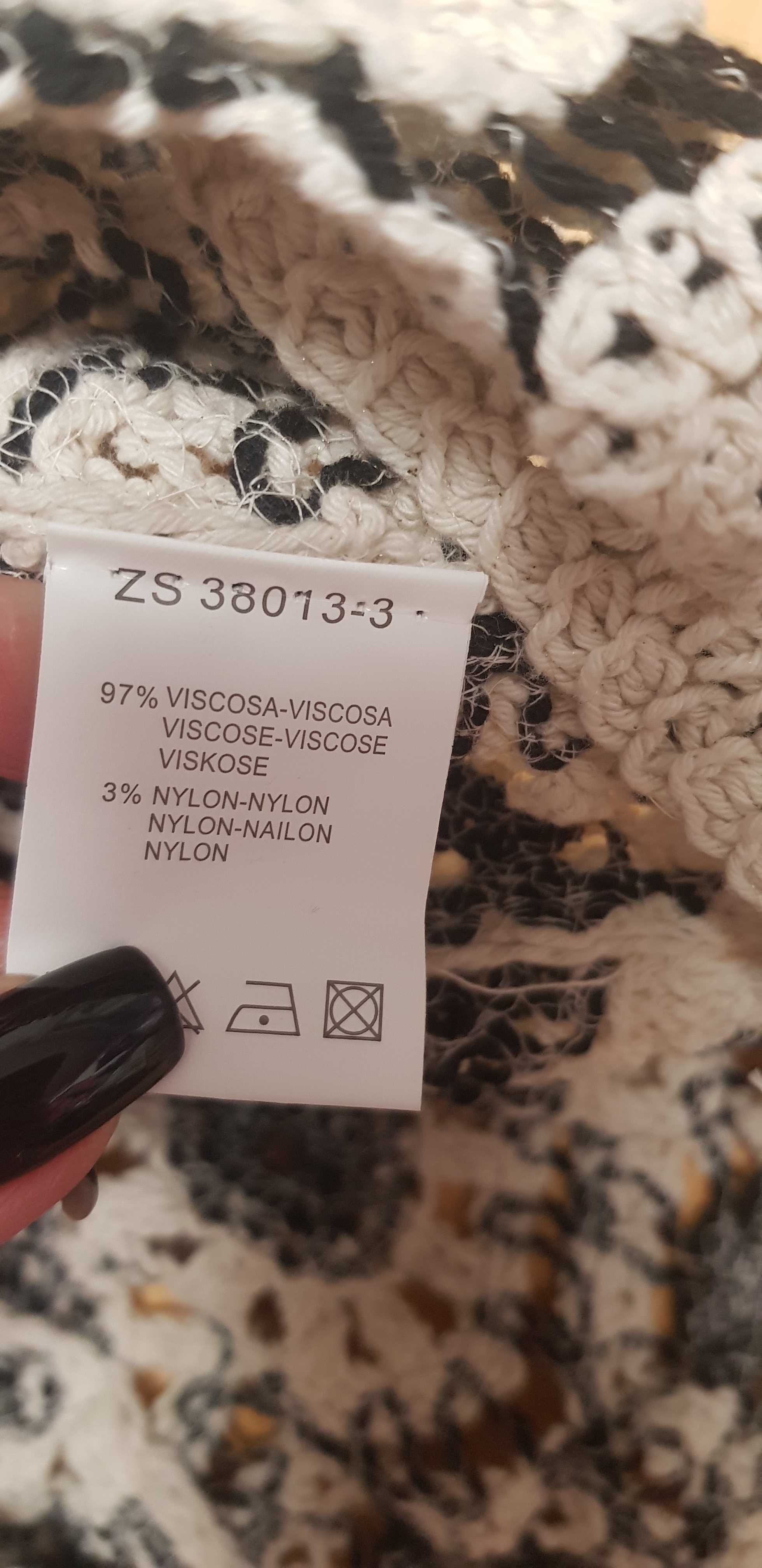 Nowa ażurowa narzutka bluzka boho r.uniwersalny