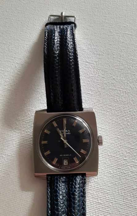 Relógio vintage Olma suíço automático