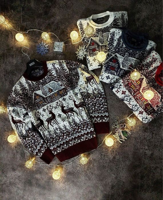 Новорічний светр|Різдвяні светри|Різдвяний світер|Парні светри