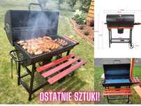 DARMOWA DOSTAWA‼️ Duży Grill Węglowy Ogrodowy  Beczka Z Pokrywą NOWY