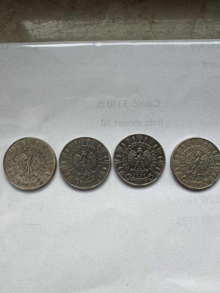 Monety 5 złotowe Józef Piłsudski