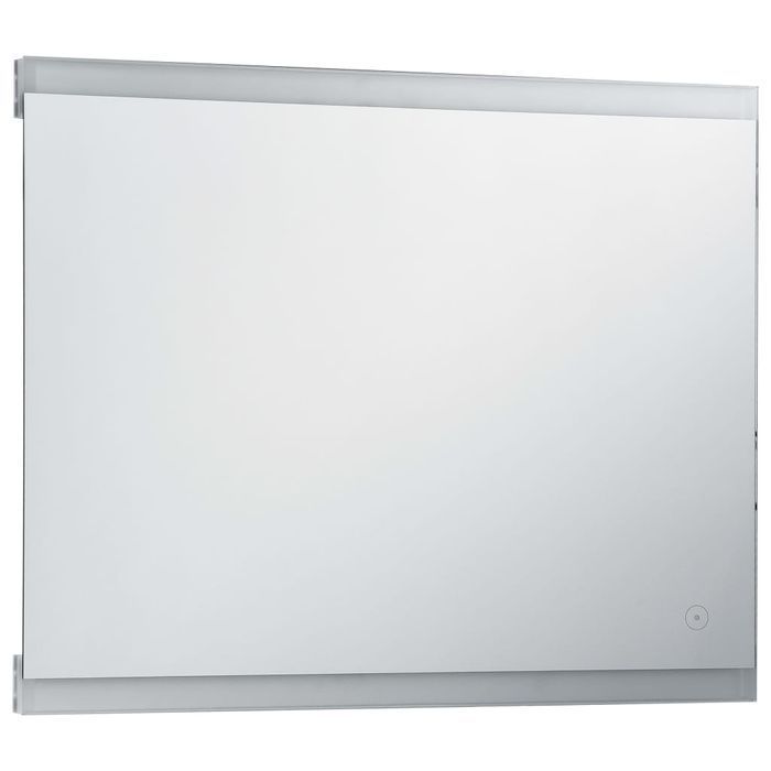 vidaXL Lustro łazienkowe z LED i czujnikiem dotykowym, 80x60 cm