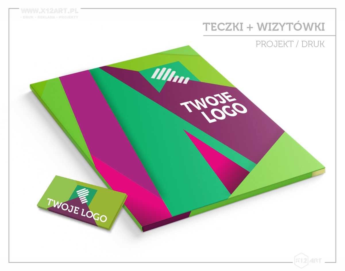 Teczki, wizytówki TWOIM LOGO Reklama firmy Drukarnia+Projekt