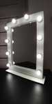 Lustro led tapicerowane do makijażu, wizażu, make-up, z żarówkami