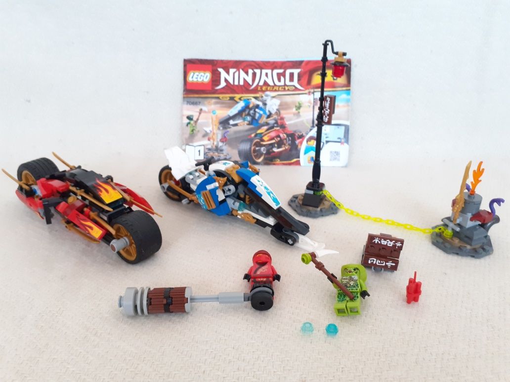 Lego Ninjago 70667 - Motocykl Kaia i skuter Zanea