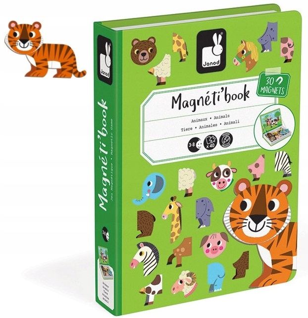 Układanka Magnetyczna Zwierzęta Magnesy 3+ Edukacyjna Janod Magnetiboo