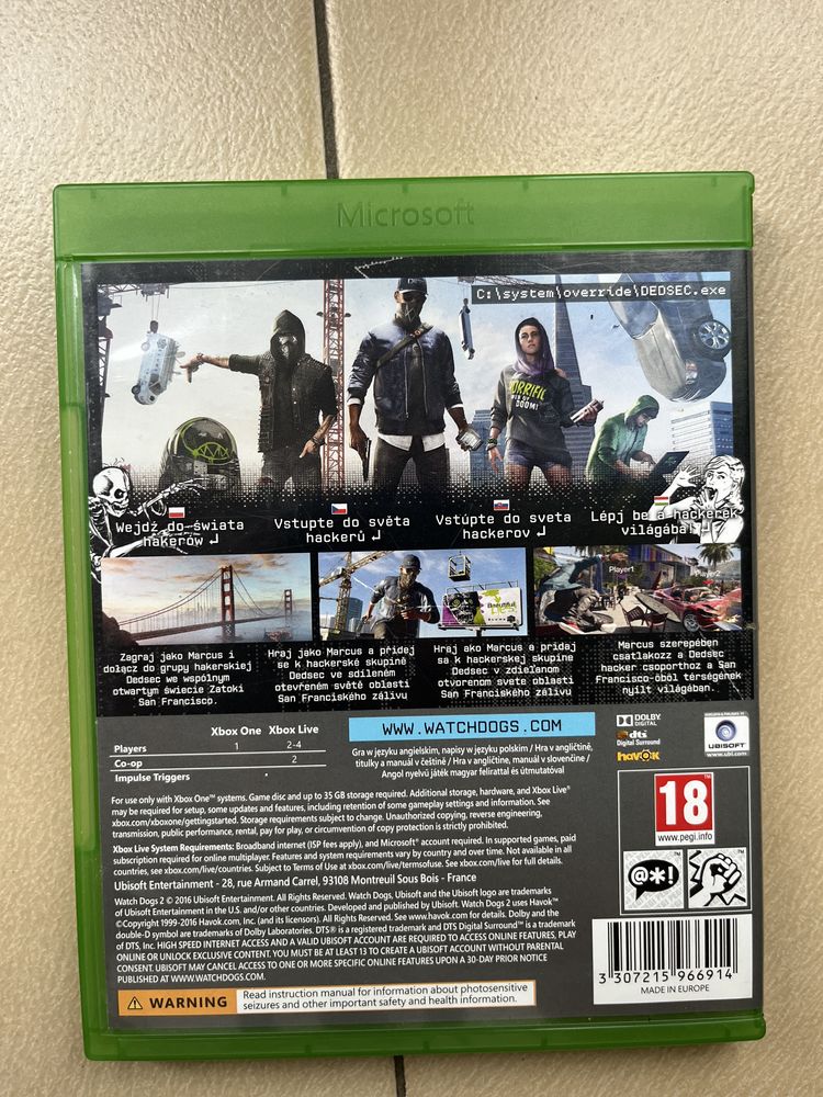 Watch Dogs 2 Xbox One xbox series x ideal