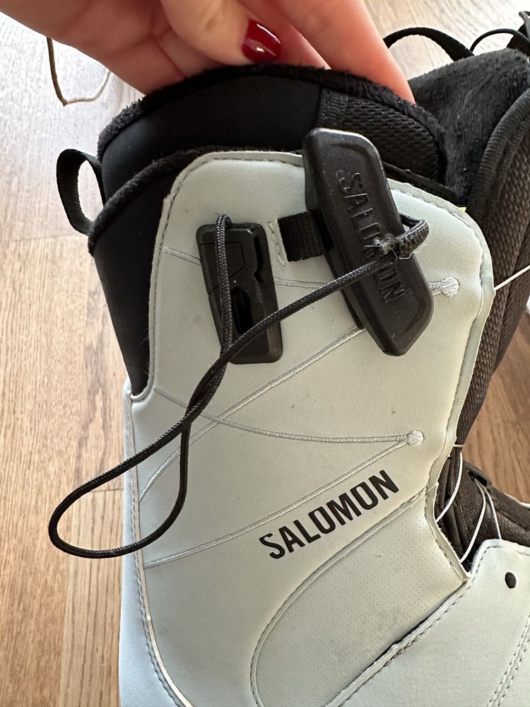 Buty snowboardowe Salomon Ivy Boa Sj Sterling B/Wh 39
